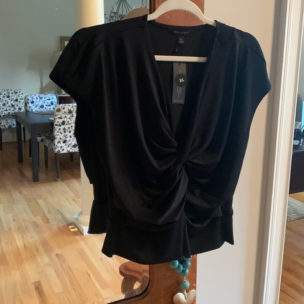 Womens NEW w/tag Banana Republic blouse, size XL, black